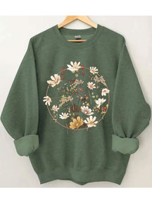 Blumen-Sweatshirt 