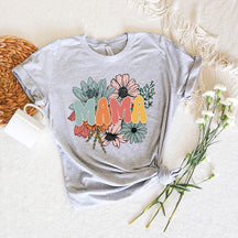 Retro Floral Mama Gift T-shirt