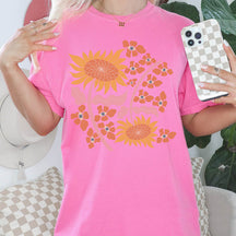 Sunflower Hippie Boho Art T-Shirt