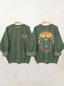 Celestial Moth Butterfly Sweatshirt