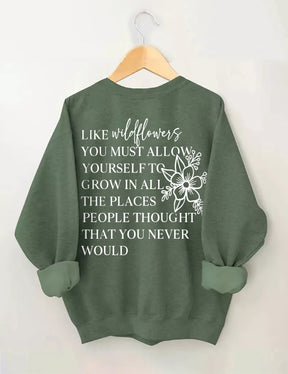 Comme des fleurs sauvages Sweat-shirt