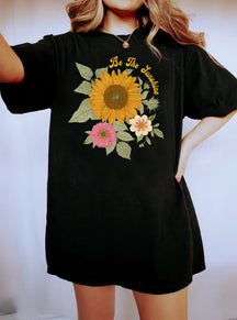 Sunflower Shirt Comfort Colors Floral Tee