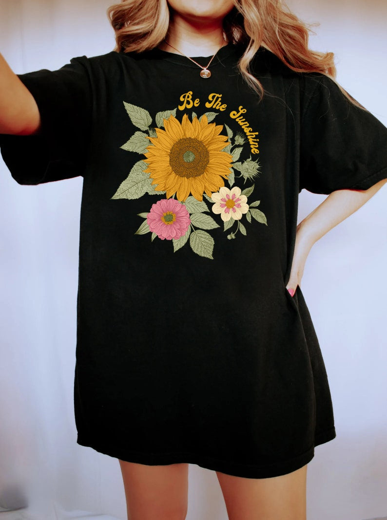 Tournesol Chemise Confort Couleurs Floral Tee