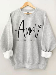 Auntie Like A Mom Only Cooled Sweatshirt