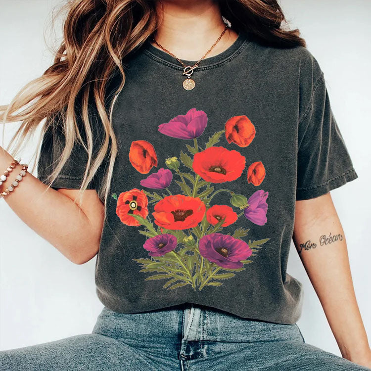 T-shirt plante sauvage fleurs victoriennes