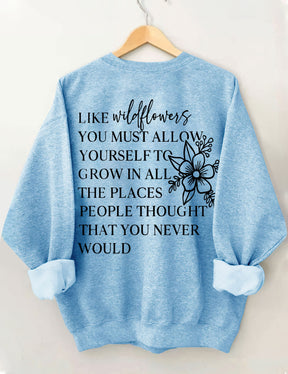 Comme des fleurs sauvages Sweat-shirt