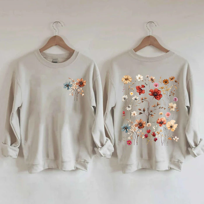 Vintage Wildflower Natural Lover Sweatshirt