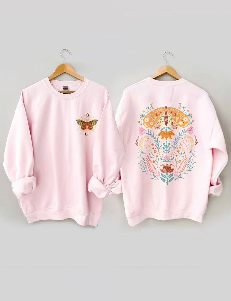 Sweat-shirt papillon céleste