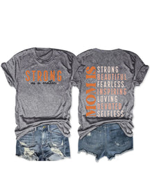 Maman est forte beau T-shirt sans Peur