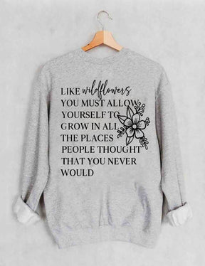 Comme des fleurs sauvages Sweat-shirt