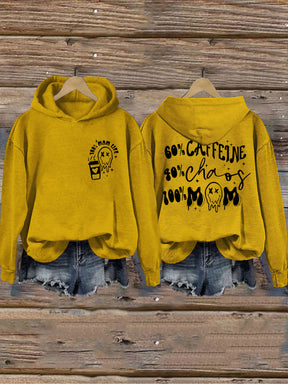 Caffeine And Chaos Mom Life Hoodie