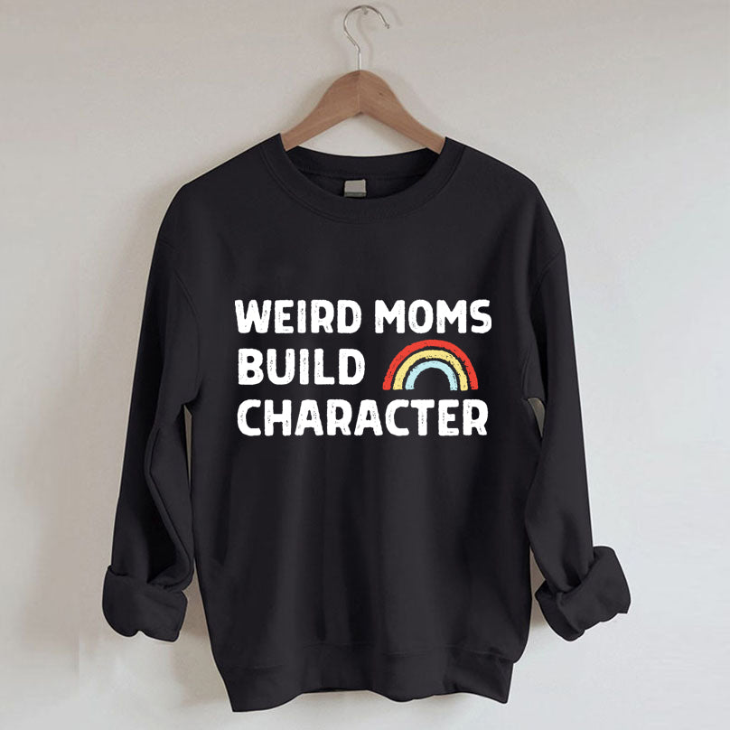 Les mamans étranges construisent le caractère Rainbow Sweatshirt