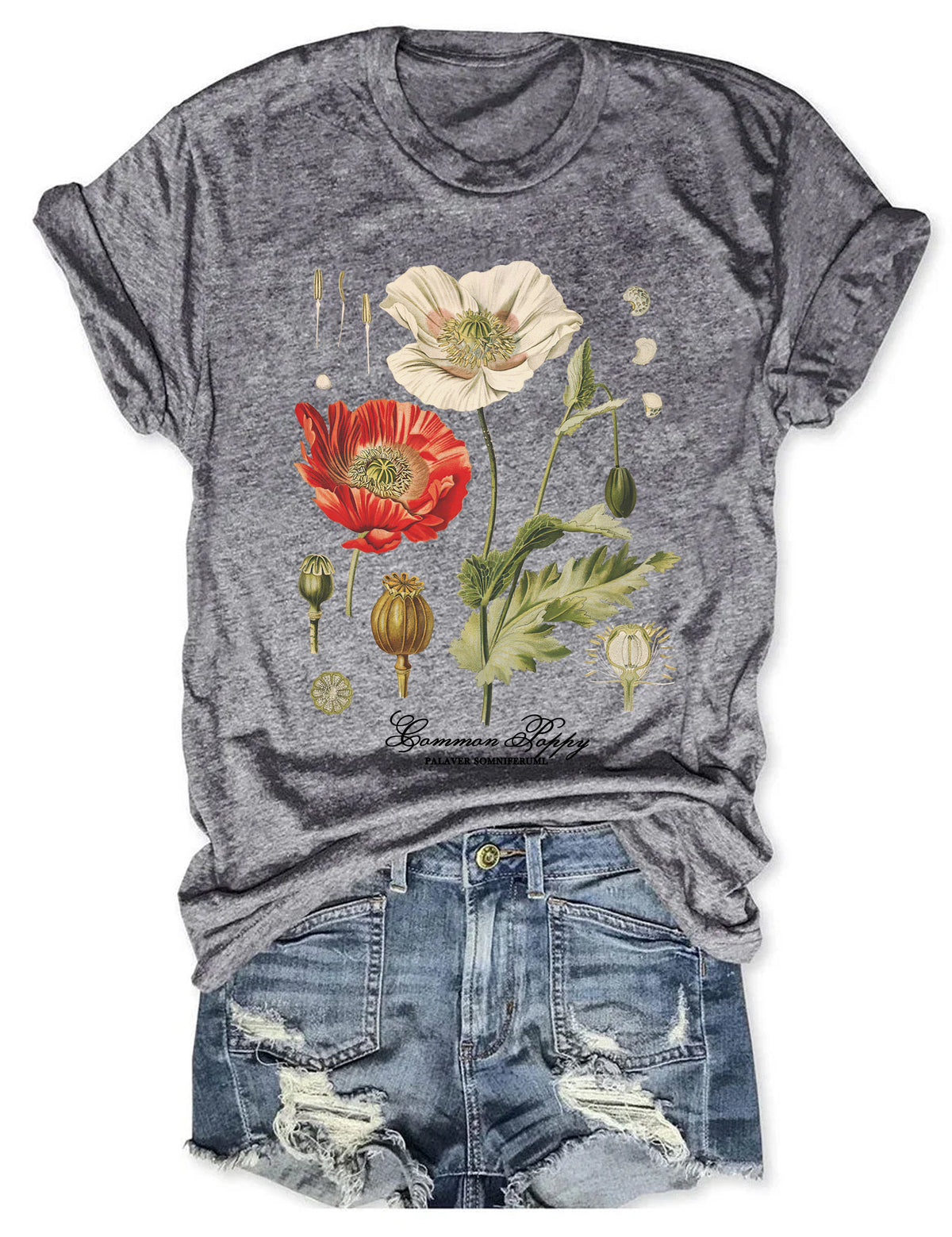 T-shirt Vintage Poppy