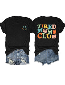 Müdes Moms Club-T-Shirt 