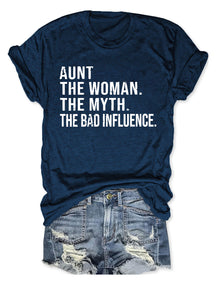 Tante Les Femmes Le Mythe La Mauvaise Influence T-Shirt Manches courtes