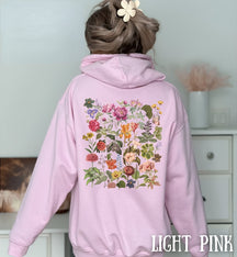 Imprimé Fleurs Boho Floral Cottagecore Hoodie