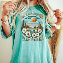 Retro Wildflower Western Desert T-Shirt