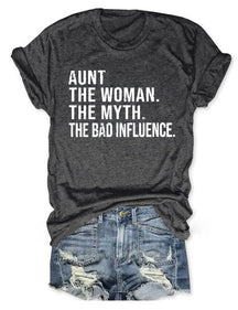 Tante Les Femmes Le Mythe La Mauvaise Influence T-Shirt Manches courtes