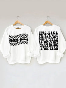 Sweat-shirt de vie de maman sarcastique