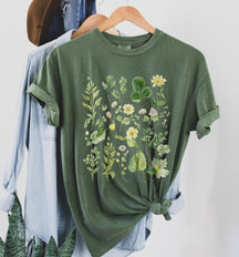 Chemise botanique aquarelle Boho T-shirt floral