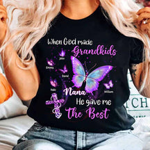 Funkelndes Jesus-Schmetterlings-T-Shirt