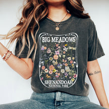 T-shirt de couleurs de confort de parc national de Shenandoah de grandes prairies