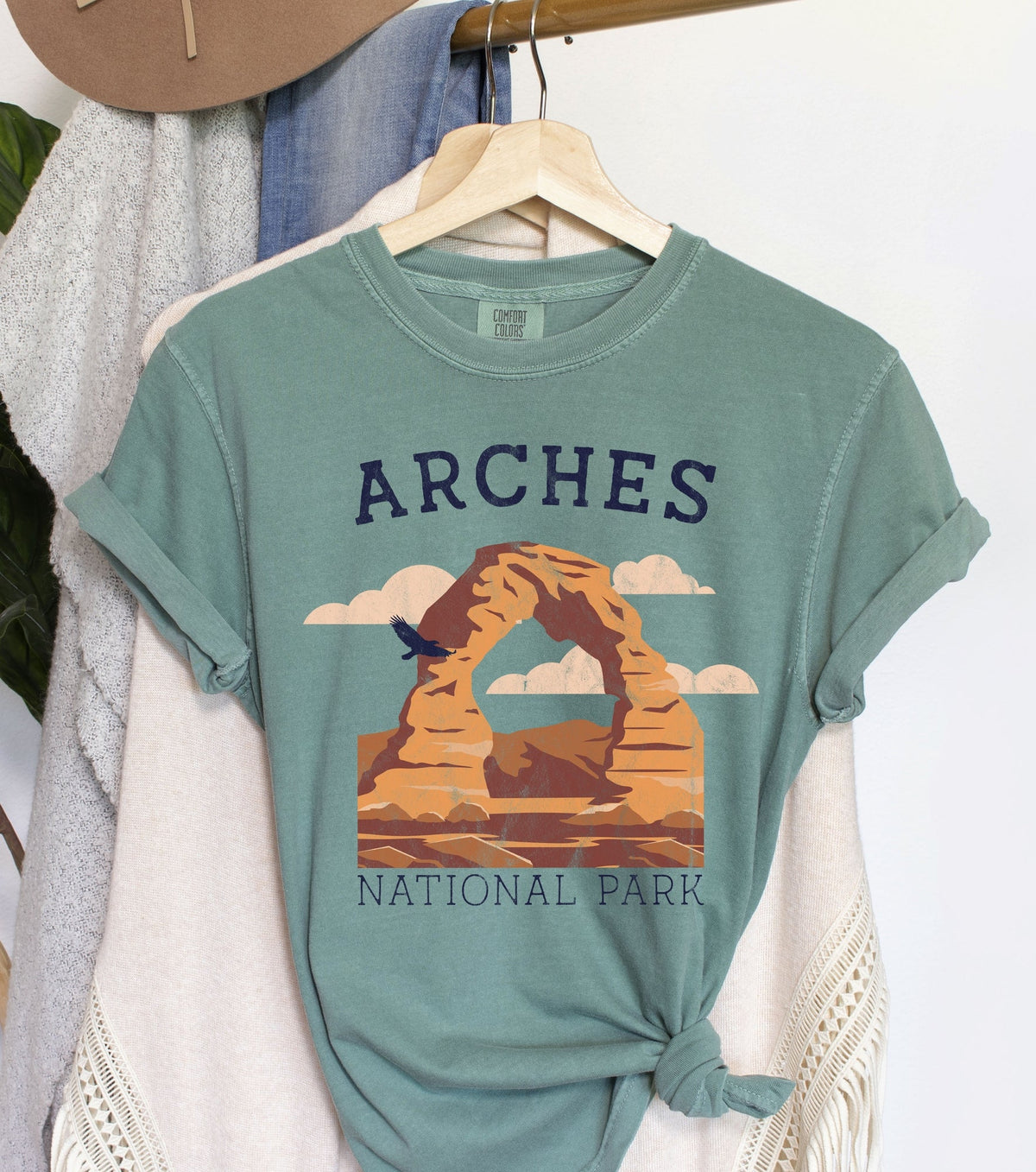 Arches National Park BL Vintage Confort Couleurs Tshirt