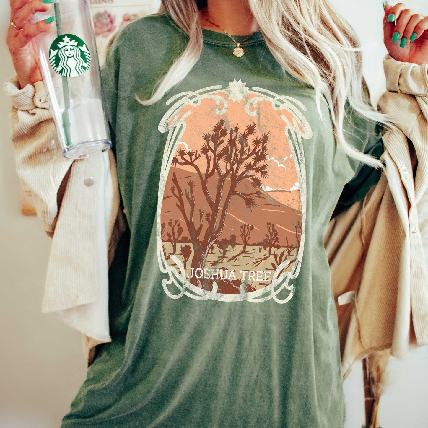 Joshua Tree National Park Vintage Confort Couleurs Tshirt
