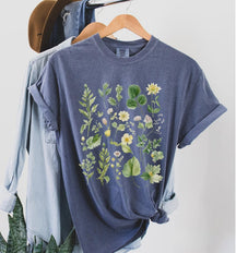 Chemise botanique aquarelle Boho T-shirt floral