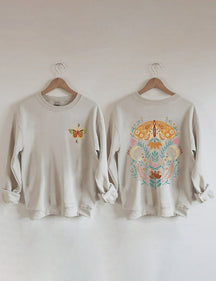 Sweat-shirt papillon céleste