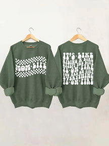 Sweat-shirt de vie de maman sarcastique