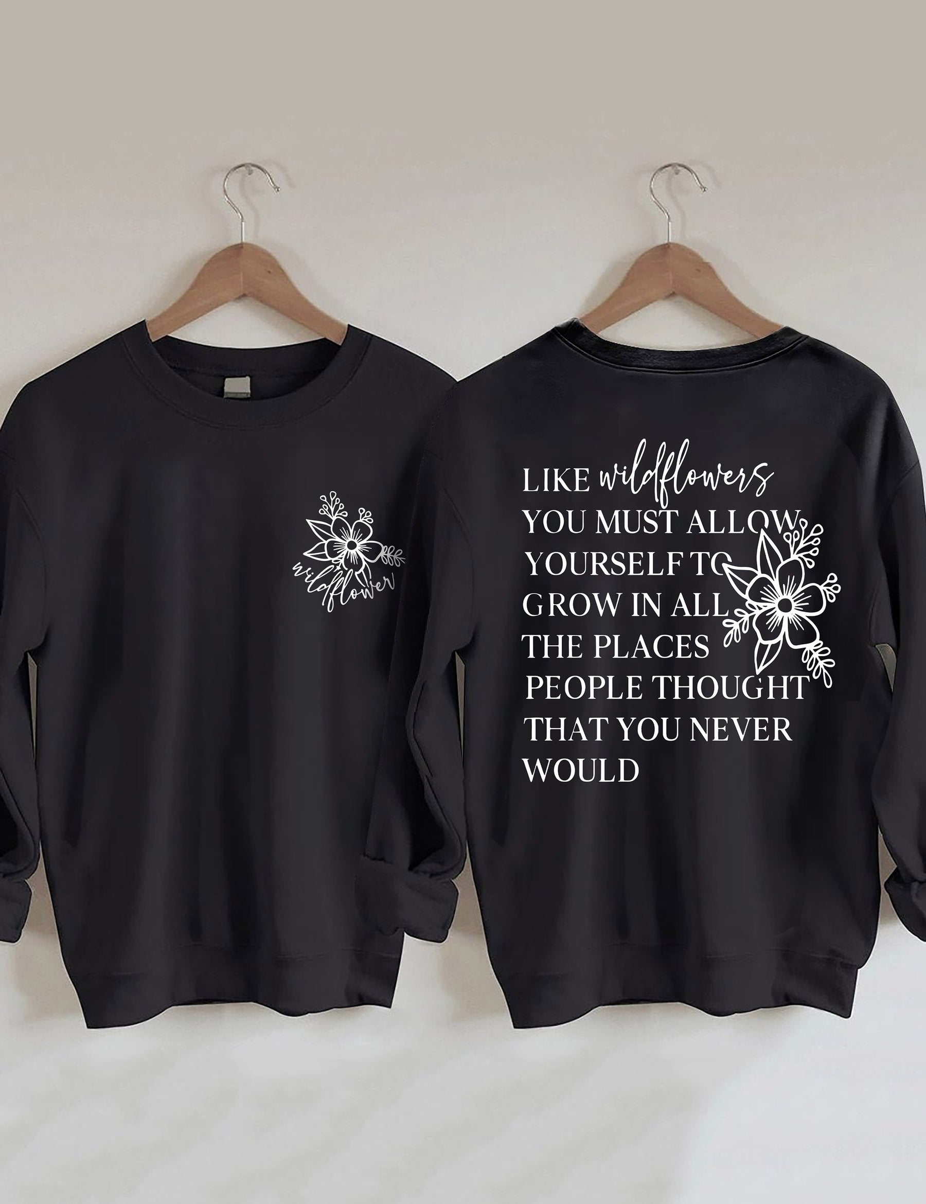 Comme des fleurs sauvages Sweat-shirt