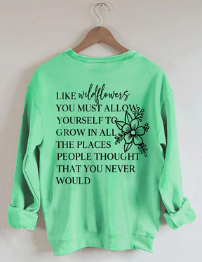 Comme des fleurs sauvages Sweat-shirt