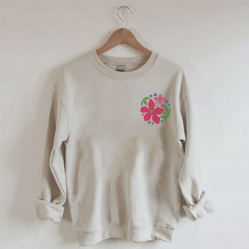 Finding My Own Path Flowers Sweatshirt