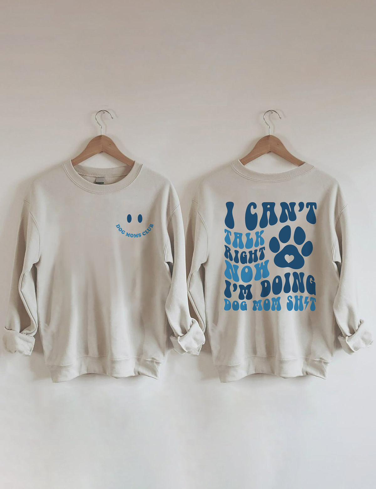 Je ne peux pas parler en ce moment je fais chien maman merde Sweatshirt