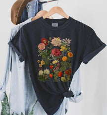 T-shirt Vintage Fleurs Botaniques