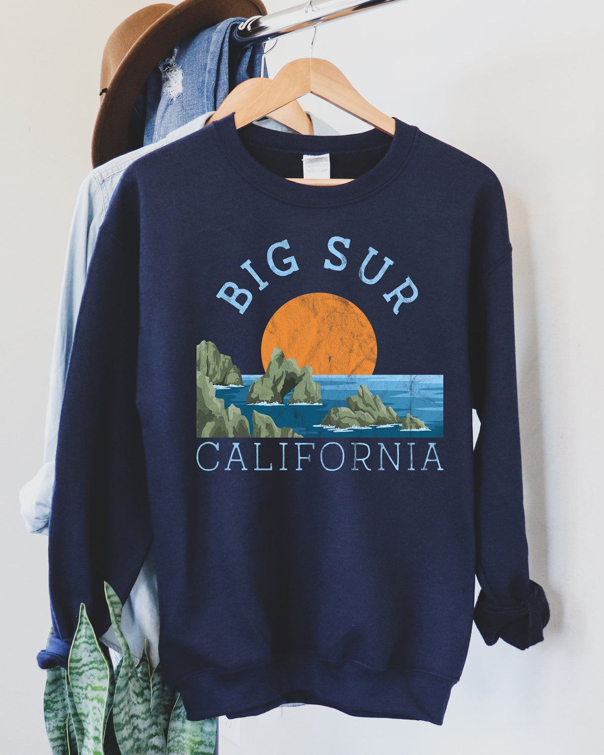 Big Sur Nationalpark Vintage Sweatshirt