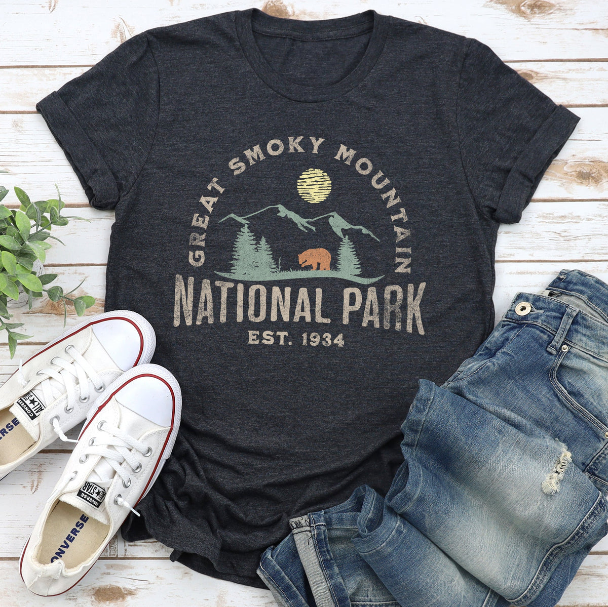 T-shirt super doux du parc national des Great Smoky Mountain