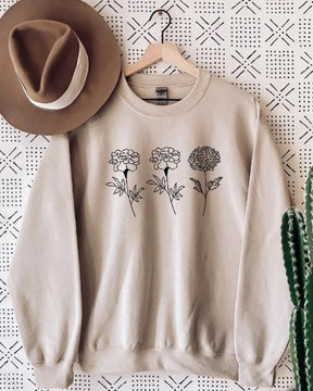 Birth Month Flower Sweatshirt
