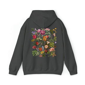 Pressed Flowers Boho Floral Cottagecore Hoodie