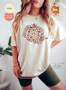 Pumpkin Season Cozy Colors Niedliches Rundhalsshirt