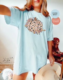Pumpkin Season Cozy Colors Niedliches Rundhalsshirt
