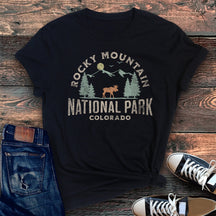 T-shirt super doux du parc national des montagnes Rocheuses