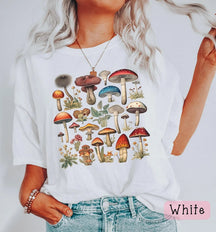 Pilze Vintage Wash Botanisches T-Shirt