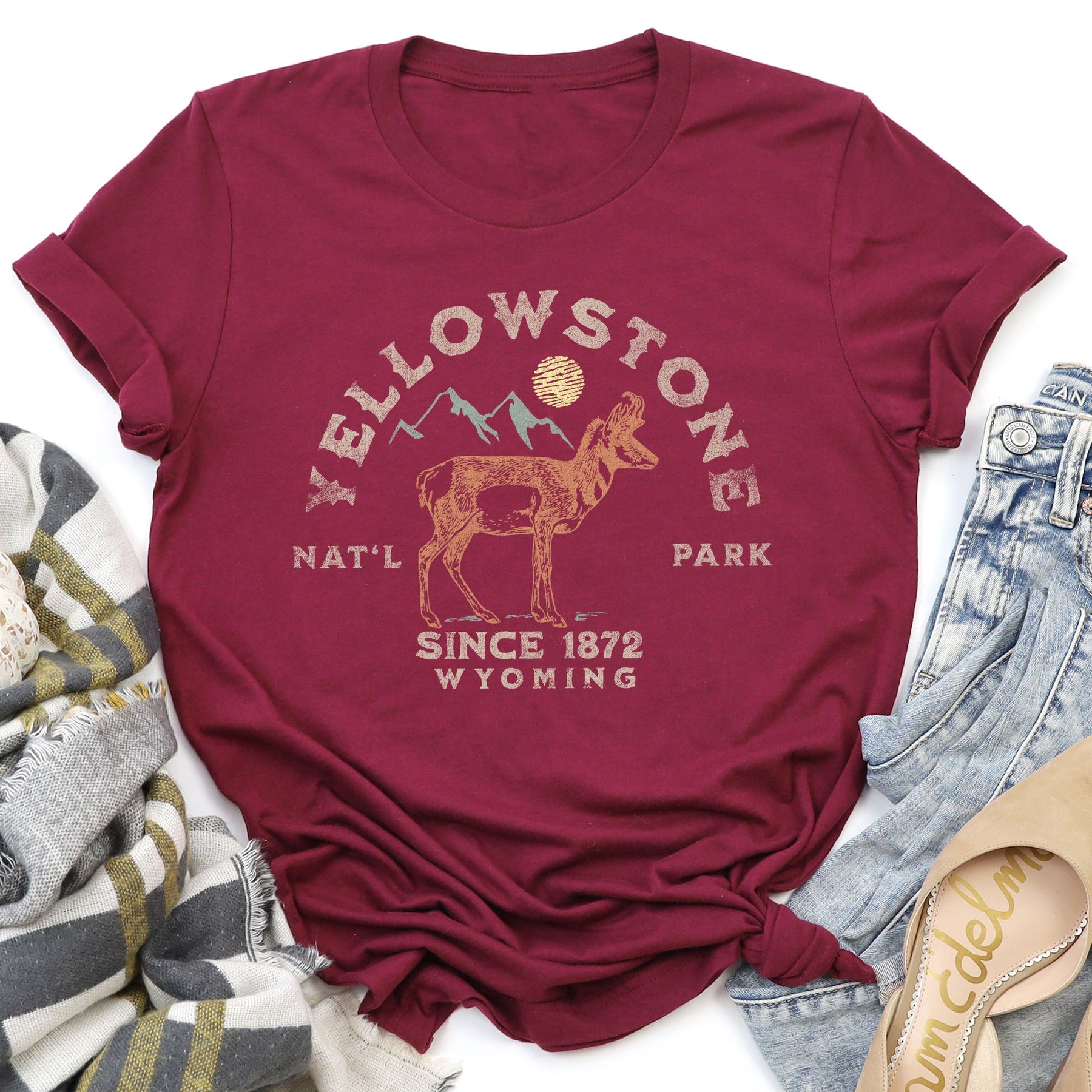 Superweiches T-Shirt des Yellowstone-Nationalparks